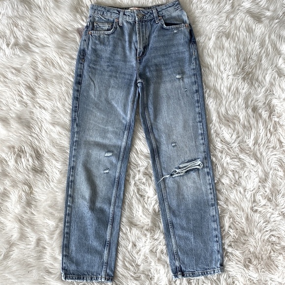Free People Dakota Straight Leg Jean in Indigo Blue - Picture 5 of 9